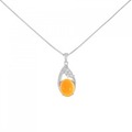 K18WG オパール ネックレス 1.89CT
