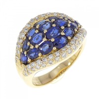 K18YG サファイヤ リング 2.63CT