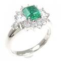 PT エメラルド リング 0.52CT