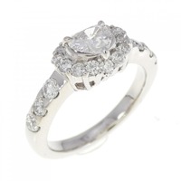 PT ハート ダイヤモンド リング 0.437CT