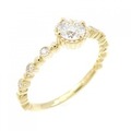 【リメイク】K18YG ダイヤモンド リング 0.301CT E SI2 EXT H&C