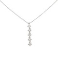 K18WG ダイヤモンド ネックレス 0.16CT