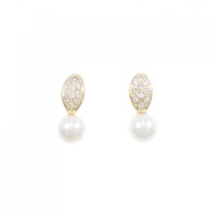 K18YG アコヤパール ピアス 6.2mm