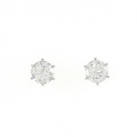 【リメイク】ダイヤモンド ピアス 1.032CT 1.057CT F-G I1 Good
