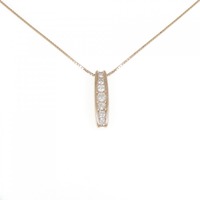 K18PG ダイヤモンド ネックレス 0.50CT