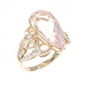 K18PG モルガナイト リング 5.21CT