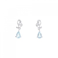 K18WG トルマリン ピアス 0.60CT