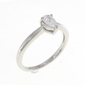 PT ダイヤモンド リング 0.301CT D VS2 ペアシェイプ