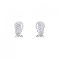 PT パヴェ ダイヤモンド イヤリング 0.80CT