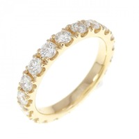【リメイク】K18YG フルエタニティ ダイヤモンド リング 1.32CT