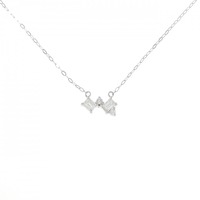 【新品】K18WG ダイヤモンド ネックレス 0.31CT
