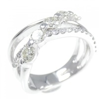 K18WG ダイヤモンド リング 0.718CT