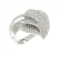 K18WG ダイヤモンド リング 1.70CT