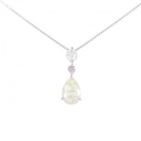 PT ダイヤモンド ネックレス 1.527CT VLY VS1 ペアシェイプ/0.082CT FIP SI2/0.301CT E SI2 VG