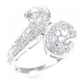K18WG ダイヤモンド リング 0.12CT