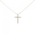 K18YG クロス ダイヤモンド ネックレス 0.50CT