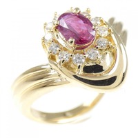 K18YG ルビー リング 0.29CT