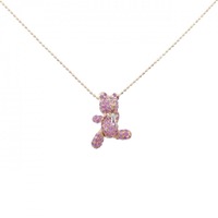K18PG/K18WG ベア サファイヤ ネックレス 1.30CT