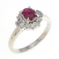 PT ルビー リング 0.43CT