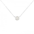 K18WG ソリティア ダイヤモンド ネックレス 0.20CT