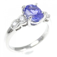 PT タンザナイト リング 1.00CT