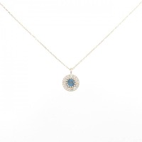 【新品】K10YG ブルートパーズ ネックレス