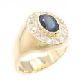 K18YG サファイヤ リング 1.53CT