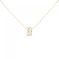 K18YG パヴェ ダイヤモンド ネックレス 0.15CT