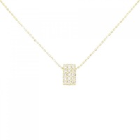 K18YG パヴェ ダイヤモンド ネックレス 0.15CT