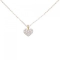 ヴァンドーム ハート ダイヤモンド ネックレス 0.16CT