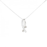 PT/K18WG ダイヤモンド ネックレス 0.35CT
