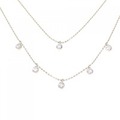 K18PG ダイヤモンド ネックレス 0.30CT