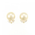 K18YG 白蝶パール ピアス 9.4mm