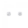 PT ダイヤモンド ピアス 0.502CT 0.505CT F SI2 Good
