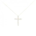 K18YG クロス ダイヤモンド ネックレス 0.50CT