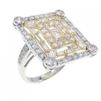 PT/K18YG ダイヤモンド リング 2.00CT