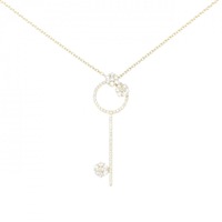 ポンテヴェキオ キー×フラワー ダイヤモンド ネックレス 0.61CT