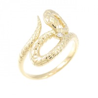 K18YG スネーク ダイヤモンド リング