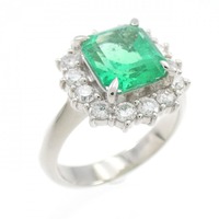 PT エメラルド リング 2.05CT