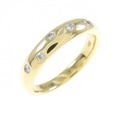 K18YG ダイヤモンド リング 0.128CT