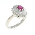 PT ルビー リング 0.37CT