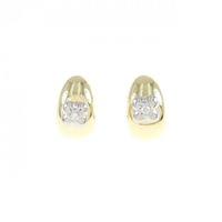 タサキ フラワー ダイヤモンド ピアス 0.02CT