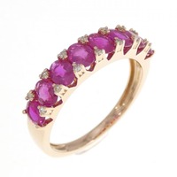 K18PG ルビー リング 2.20CT