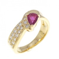 K18YG ルビー リング 0.39CT