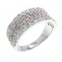 K18WG パヴェ ダイヤモンド リング 2.11CT