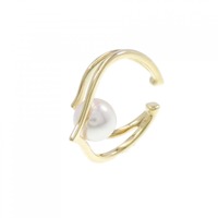 K18YG アコヤパール イヤーカフ 6.4mm 片耳