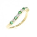 K18YG エメラルド リング 0.20CT