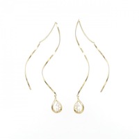 K18YG ダイヤモンド ピアス