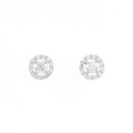 【新品】PT ダイヤモンド ピアス 0.204CT 0.204CT E SI2 Good