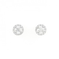 【新品】PT ダイヤモンド ピアス 0.204CT 0.204CT E SI2 Good